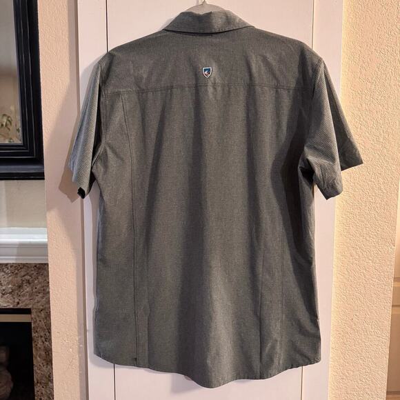Kuhl OPTIMIZR Short Sleeve Tapered Fit Men’s Shirt Gray Sz Medium UV Protection - Picture 4 of 9